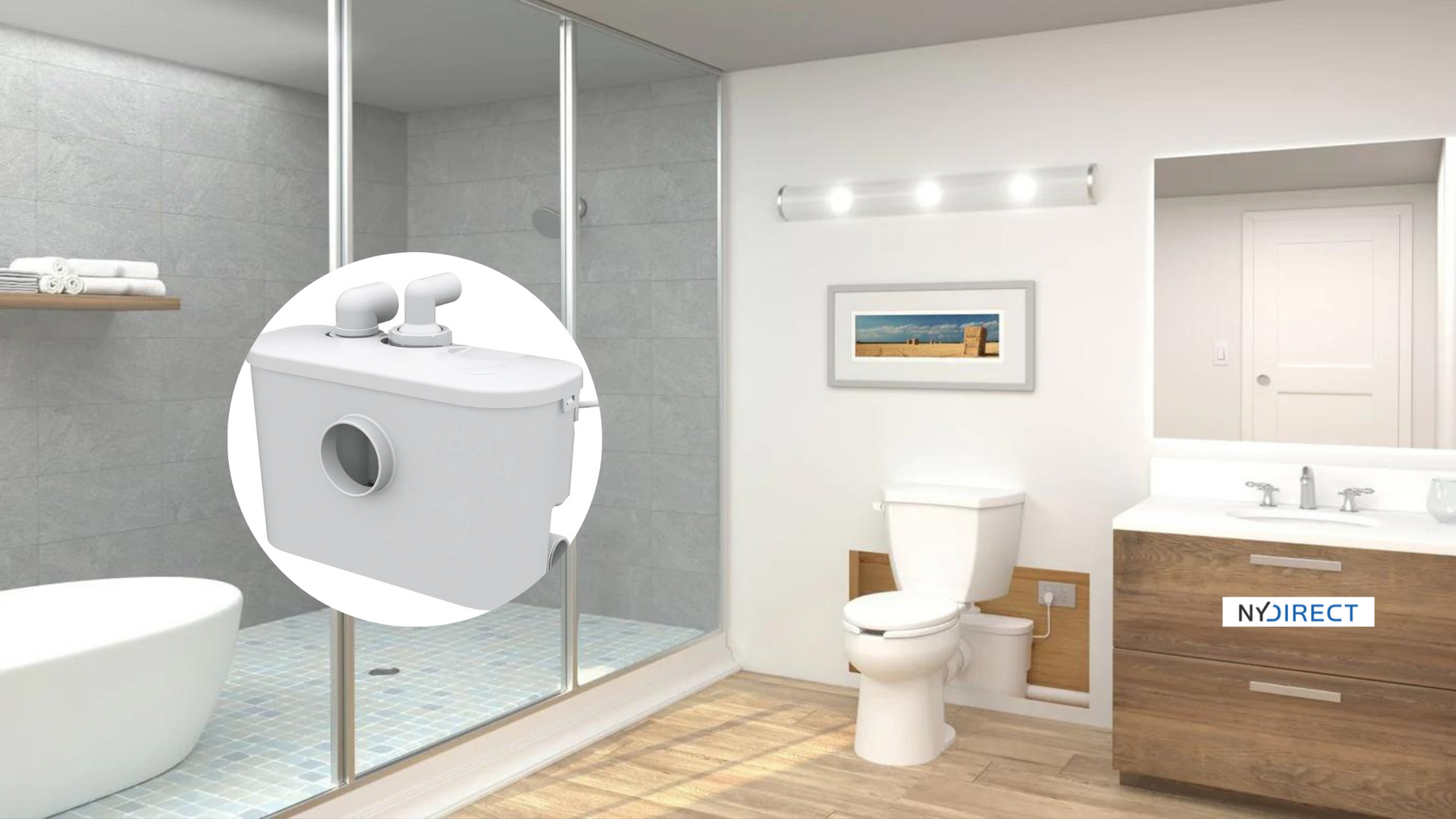 Easily Install a Bathroom in Your Basement with Qwik Jon Premier