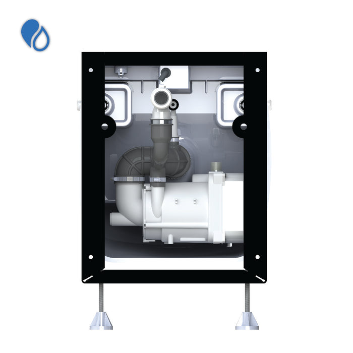 Saniflo 020 Sanicompact Comfort Wall-Hung Macerating Dual-Flush Toilet - NYDIRECT