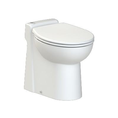 Saniflo 072 Sanimarin 4 24V Comfortable Sized Height Automatic Electric Marine Macerating Toilet - NYDIRECT