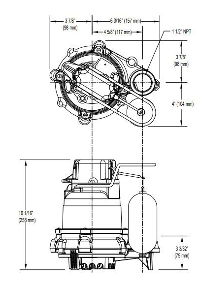 Zoeller M53 w/ 15' Cord - 115 V, 3/10 HP - NYDIRECT