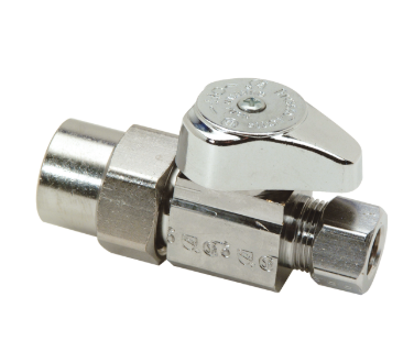 BrassCraft G2PR14XC 5/8 x 3/8 Compression 1/4 Turn Straight CPVC Jiffy Stop - NYDIRECT