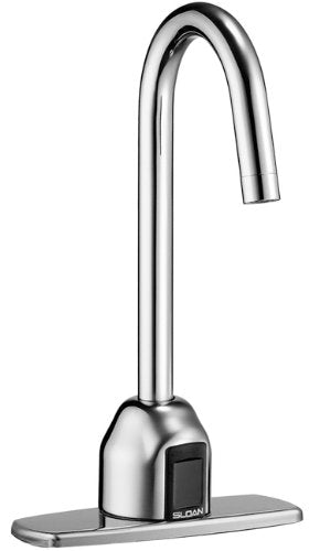 Sloan Valve3315317BT  EBF-750-4 Optima® Battery-Powered Deck-Mounted Gooseneck Body Faucet - NYDIRECT