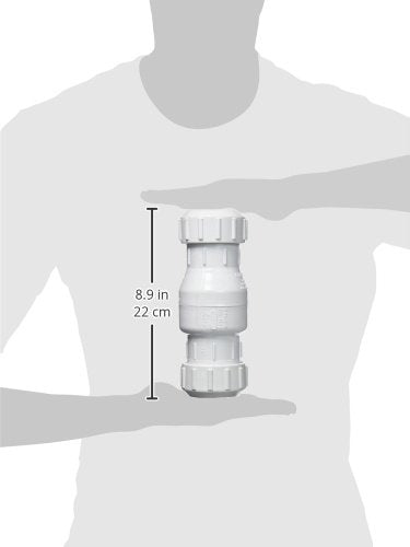 Zoeller 30-0015 1.5" Compression PVC Check Valve - NYDIRECT