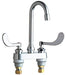 Chicago Faucets 895-317ABCP Deck-mounted manual sink faucet with 4" centers - NYDIRECT