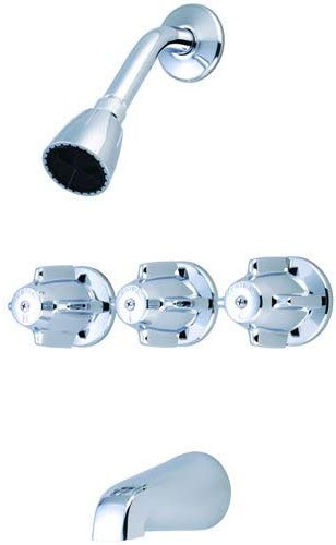 Central Brass 0968-Z Three Handle Tub and Shower Set - NYDIRECT
