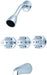 Central Brass 0968-Z Three Handle Tub and Shower Set - NYDIRECT