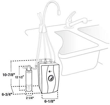 InSinkErator HWT-F1000S Instant Hot Water Tank and Filtration System - NYDIRECT