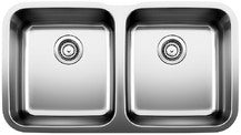 Blanco 441020 STELLAR Double Bowl Undermount Stainless Steel Kitchen Sink - NYDIRECT