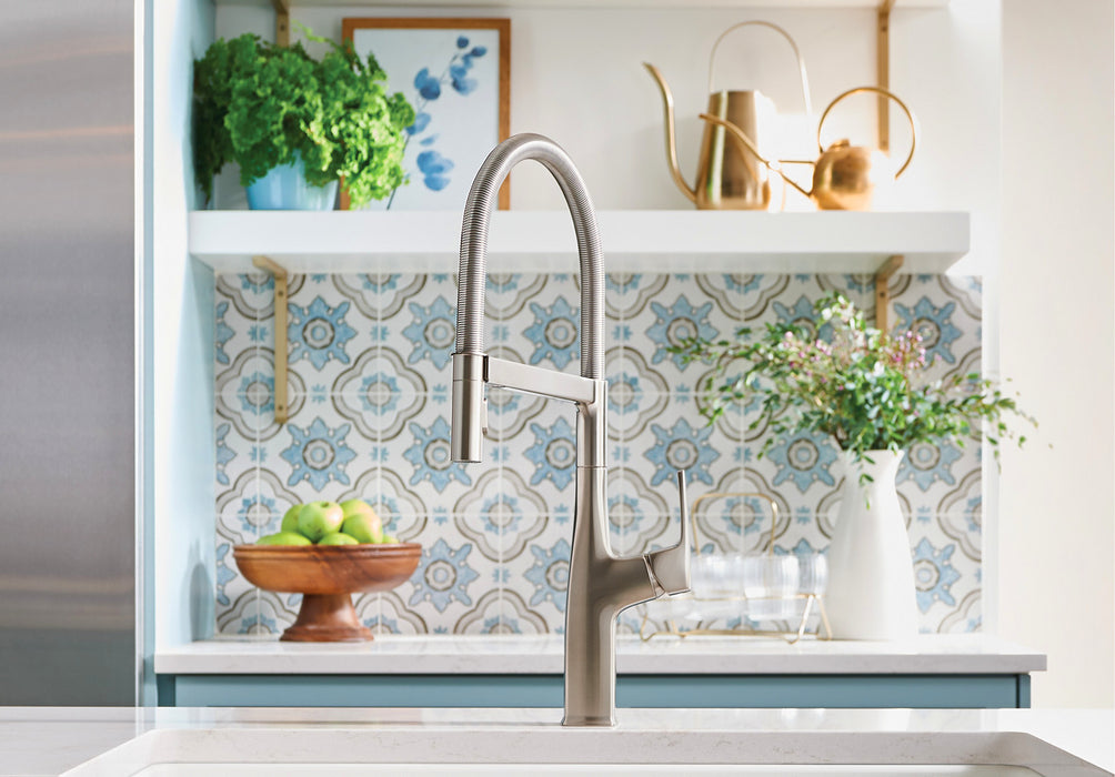 Blanco Rivana Semi-Pro High Arc Pull-Down Kitchen Faucet - NYDIRECT