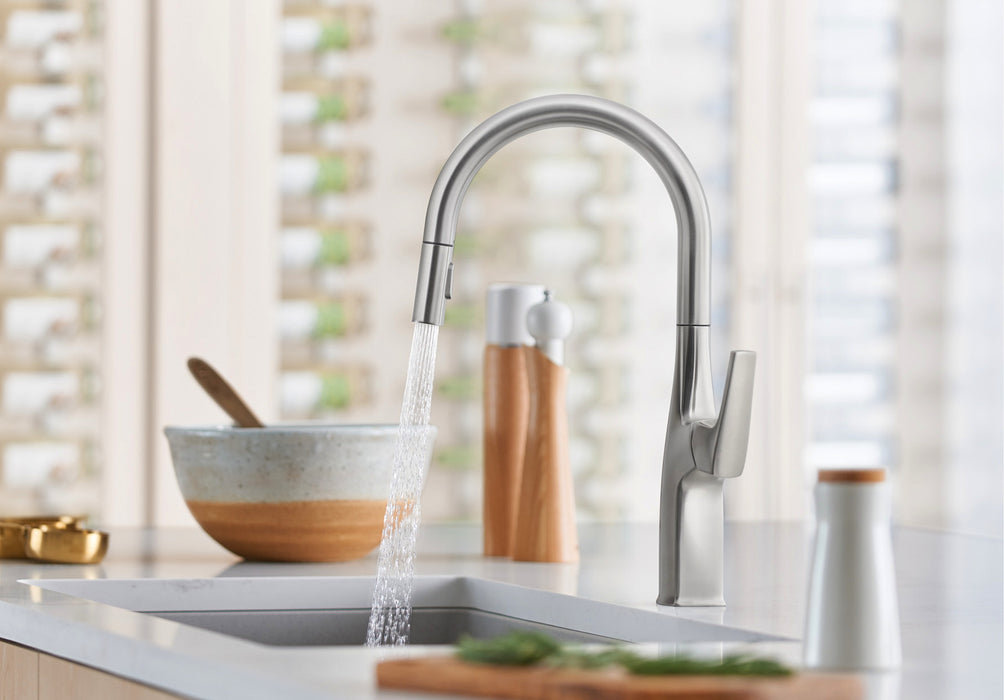 Blanco Rivana High Arc Pull-Down Kitchen Faucet - NYDIRECT