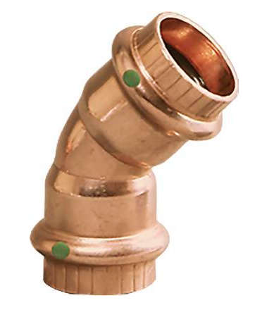 Viega Propress Zero Lead Copper 45-Degree Elbow Press X Press - NYDIRECT