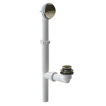 Watco Model 500 Foot Actuated Tubular PVC Bath Waste Chrome Plated - NYDIRECT
