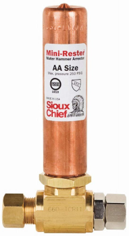 Sioux Chief Mfg 660-GTR1 MiniRester™ Hammer Arresters - NYDIRECT