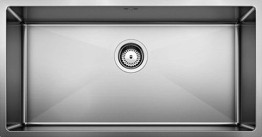 BLANCO 519548 QUATRUS R15 UNDERMOUNT SINGLE BOWL STAINLESS STEEL KITCHEN SINK - NYDIRECT