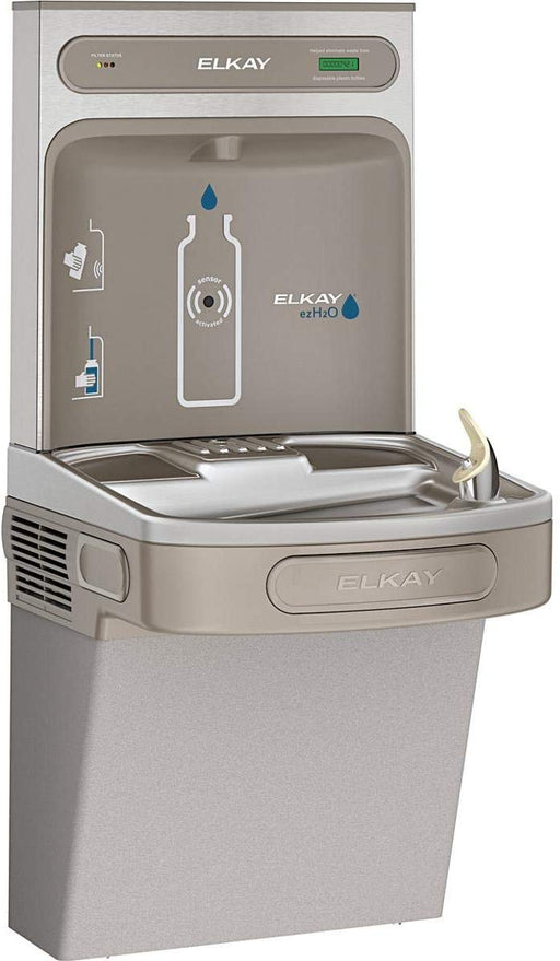 Elkay EZS8WSLK EZH2O Bottle Filling Station with Single ADA Cooler, Non-Filtered 8 GPH Light Gray - NYDIRECT