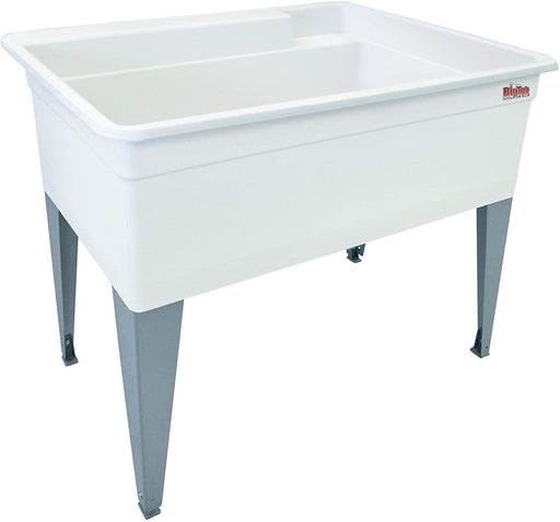 Mustee 28F Bigtub Utilatub Laundry Tub Floor Mount, 24-Inch x 40-Inch - NYDIRECT