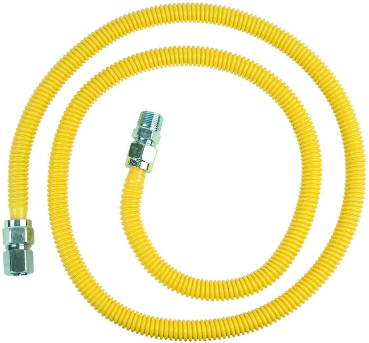 BrassCraft CSSC54 1/2" FIP x 1/2" MIP ProCoat Gas Appliance Connector - NYDIRECT