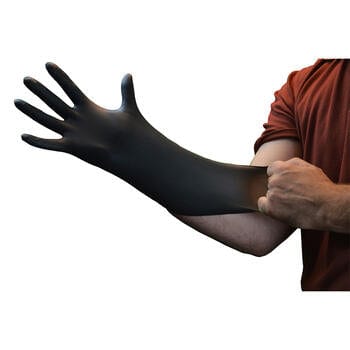 AMMEX® GlovePlus Black Nitrile Industrial Latex Free Disposable Gloves - NYDIRECT