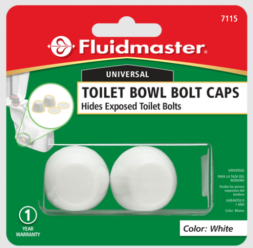 Fluidmaster 7115 Toilet Bowl Bolt Caps - NYDIRECT