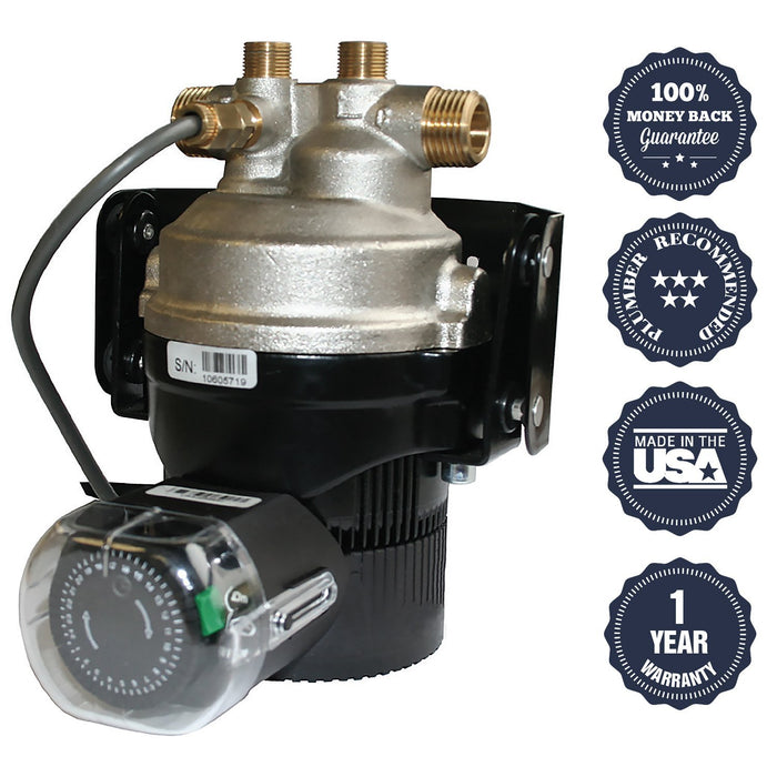 Laing 6050E7000 E10-BCANCT1W-23 AutoCirc E10 Series Circulator with Timer Cord and Fixed Thermostat - NYDIRECT