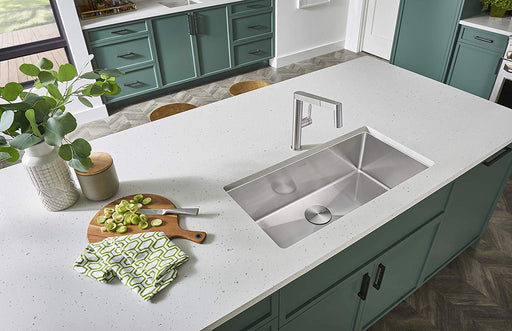 BLANCO 519548 QUATRUS R15 UNDERMOUNT SINGLE BOWL STAINLESS STEEL KITCHEN SINK - NYDIRECT