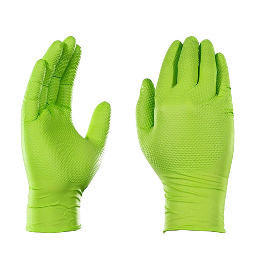 AMMEX® Gloveworks® HD Green Nitrile Powder Free Industrial Gloves - NYDIRECT