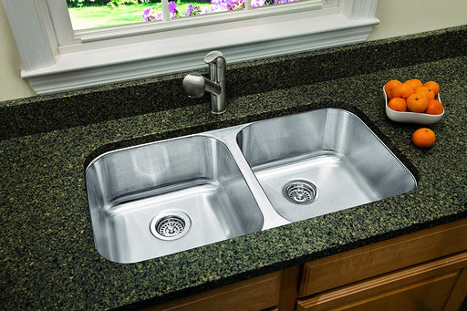 Blanco 441020 STELLAR Double Bowl Undermount Stainless Steel Kitchen Sink - NYDIRECT
