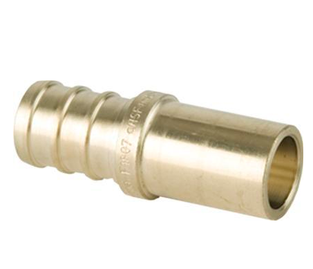 Viega PureFlow Zero Lead Brass Crimp Adapter x Male Sweat - NYDIRECT