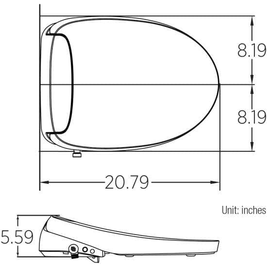 Bemis Haven 5000 Plastic Elongated Bidet Toilet Seat in White - NYDIRECT