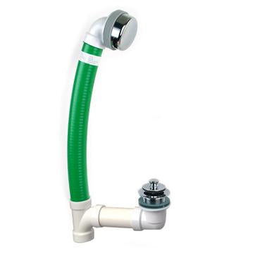 Watco FLEX924-LT-PVC-CP Lift & Turn "Flexible" Complete Bath Waste Chrome - NYDIRECT