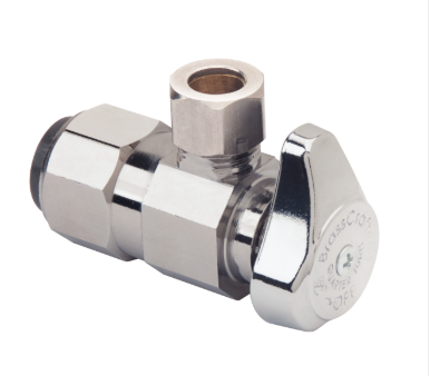 BrassCraft G2PS19XC 5/8 x 3/8 1/4 Turn Angle Push-On Jiffy Stop - NYDIRECT