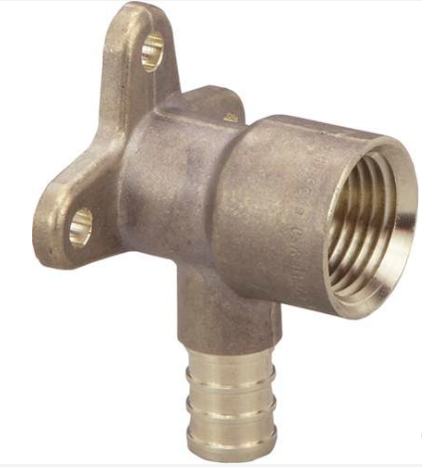 Viega PureFlow Zero Lead Brass Crimp 90-Degree Elbow, Drop Ear - NYDIRECT