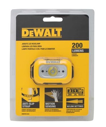 Dewalt DWHT81424 200 Lumen AAA Headlamp - NYDIRECT