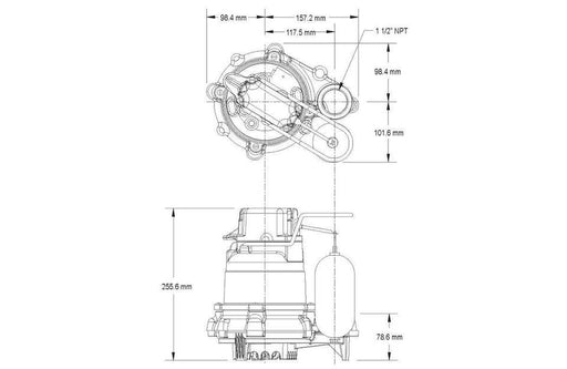 Zoeller 53-0001 M53 Mighty-mate Submersible Sump Pump 1/3 HP - NYDIRECT