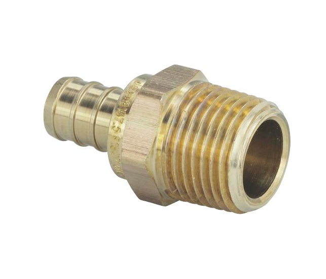 Viega PureFlow Zero Lead Brass Crimp Adapter x Male Pipe Thread - NYDIRECT