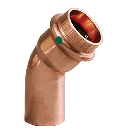 Viega ProPress Zero Lead Copper Street 45-Degree Elbow Press X Press - NYDIRECT