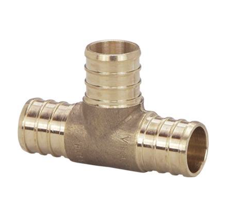 Viega PureFlow Zero Lead Brass Crimp Tee - NYDIRECT