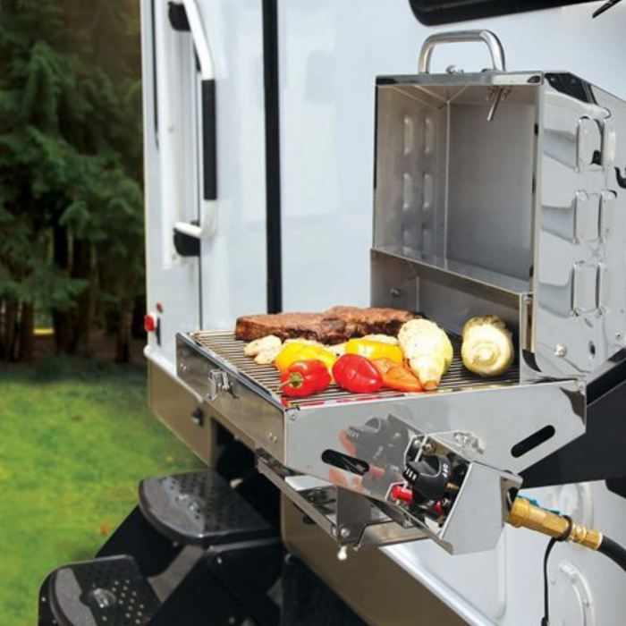 Elevate Your Outdoor Cooking Experience with the Camco 57305 Olympian 5500 SS RV Grill