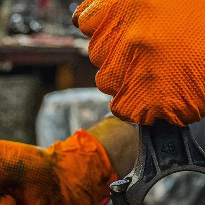 AMMEX® Gloveworks® HD Orange Nitrile Gloves: Unbeatable Hand Protection for Heavy-Duty Work