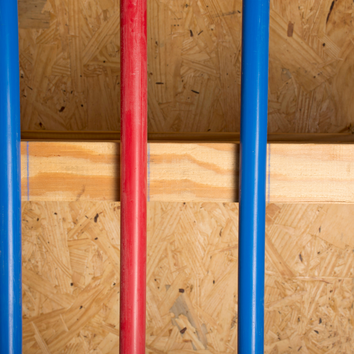 Hot and cold PEX piping