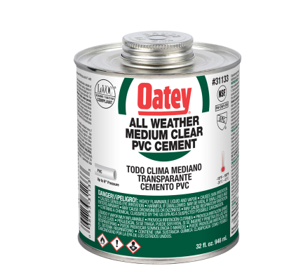 Oatey 31133 32 oz. All-Weather PVC Cement - NYDIRECT