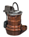 1/4 hp, Submersible Sump Pump, Cast iron, wide angle float with series plug, 115V. - NYDIRECT