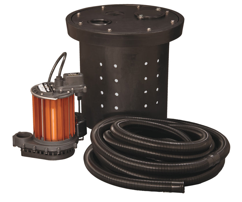 Liberty CSP-257, 1/3 hp, Submersible Crawl Space Sump Pump, Cast iron, VMF vertical magnetic float, 115V, 10' cord.