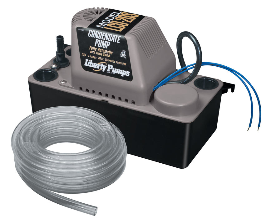 Liberty LCU-20ST, Condensate Pump, 115V. Auto w/safety switch, 20' max. head, with 20' tubing kit