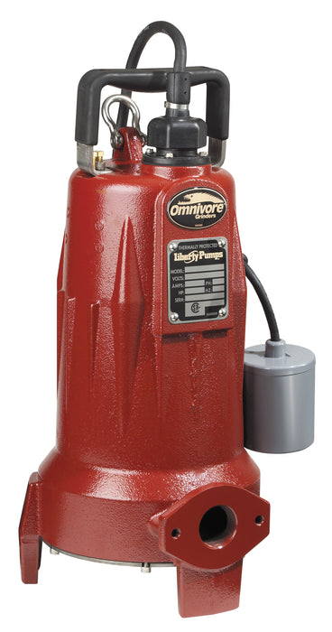 Liberty LSG202A, 2 HP, Grinder Pump, 1 PH, 208-230V, 25' Cord, 1-1/4" Discharge, Auto