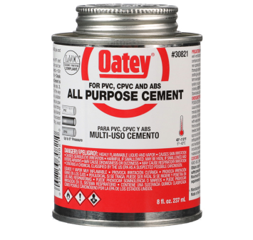Oatey 30821 8 oz. All Purpose Clear Cement - NYDIRECT