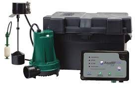 Zoeller 508-0014 Aquanot® Fit 12-volt DC Battery Back-up Sump Pump System with Built-in Wi-Fi for Z Control Connectivity - NYDIRECT