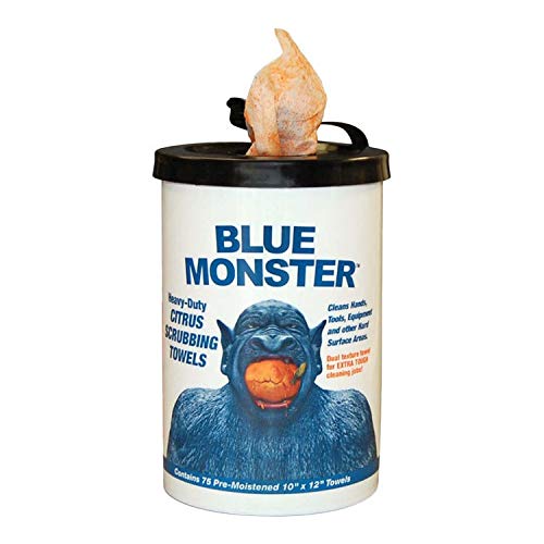 Blue Monster 77095 Heavy-Duty Citrus Scrubbing Towel Hand Wipes - NYDIRECT