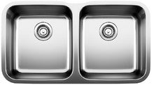 Blanco 441020 STELLAR Double Bowl Undermount Stainless Steel Kitchen Sink - NYDIRECT