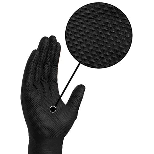 Gloveworks Black Nitrile Industrial Latex Free Disposable Gloves